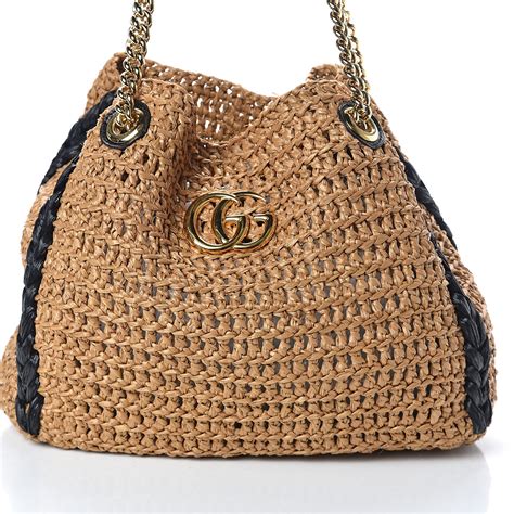 gucci raffia marmont|gg marmont handbags.